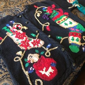 Vintage Eagle’s Eye Christmas Sweater